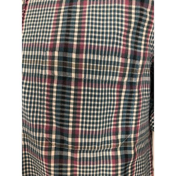 L.L. Bean Shirt S Reg Tartan Plaid Button Up Long Sleeve Cotton Polyester - Picture 7 of 12